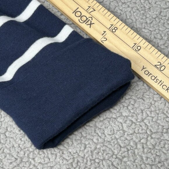 Lauren Ralph Lauren Dress Large Navy Orange Striped Nautical Preppy Capsule L - Picture 9 of 12